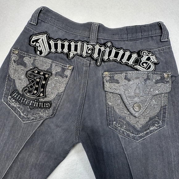 Imperious Other - Delf Trading Imperious Jeans Men 32x32 (Fits as 30x29) Embroidered Gothic Y2K